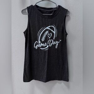 Game Day Sleeveless Tee - Black